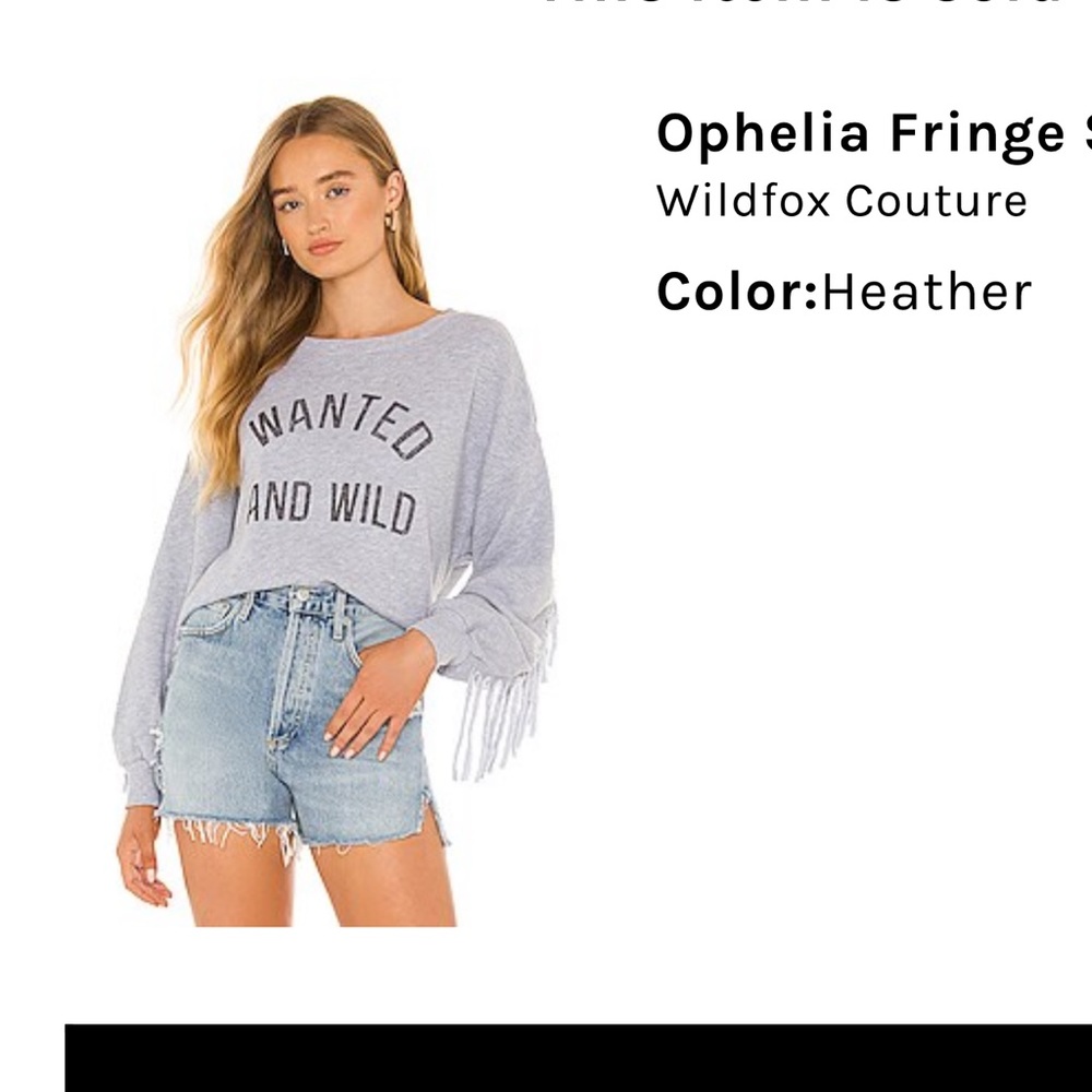 Wild fox sweatshirt. Worn once